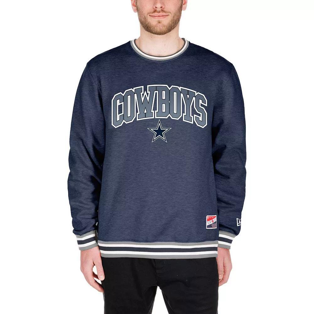 Men's New Era Navy Dallas Cowboys Big & Tall Pullover Sweatshirt,  Product Image