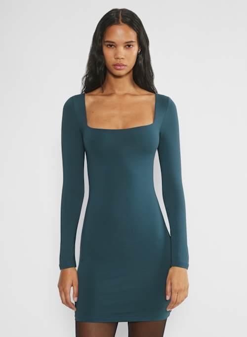 contour squareneck longsleeve mini dress Product Image