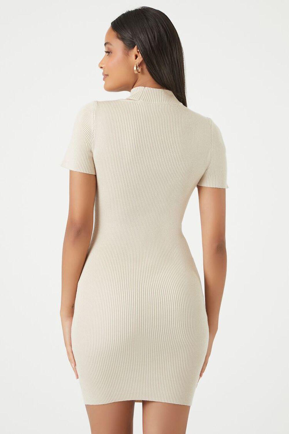 Ribbed Cutout Bodycon Mini Dress | Forever 21 Product Image