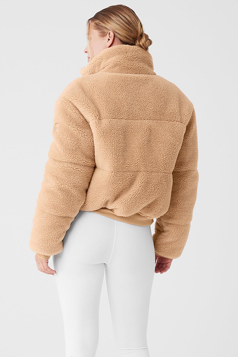 Sherpa Snow Angel Puffer - Camel Product Image