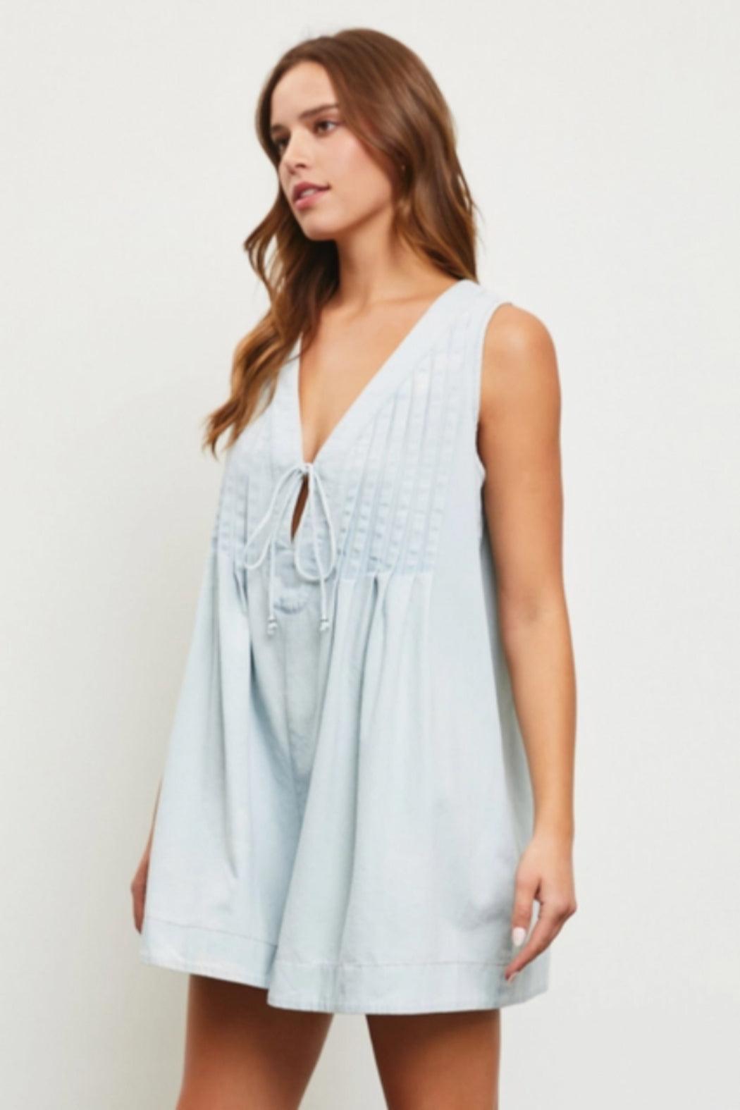 Hattie Denim Romper Product Image