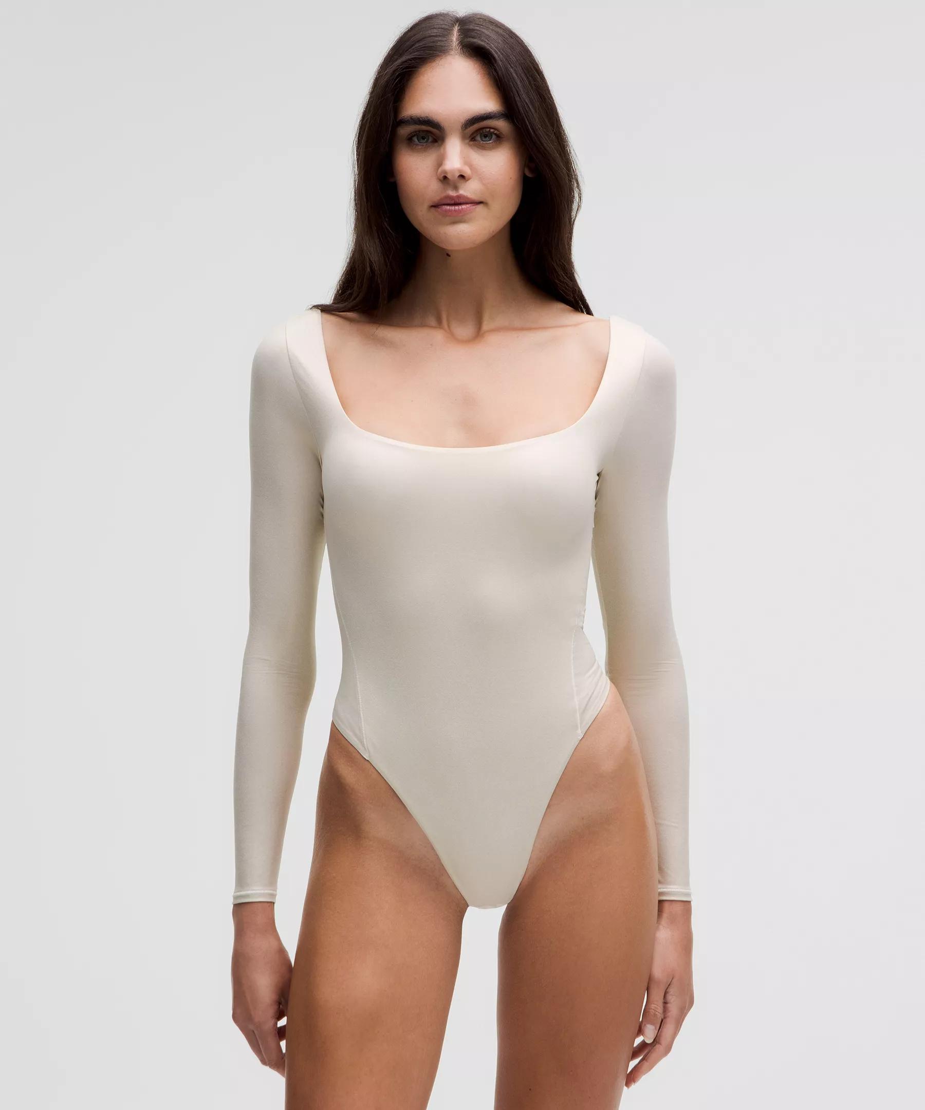 Wundermost Ultra-Soft Nulu Square-Neck Long-Sleeve Bodysuit *Shine Product Image