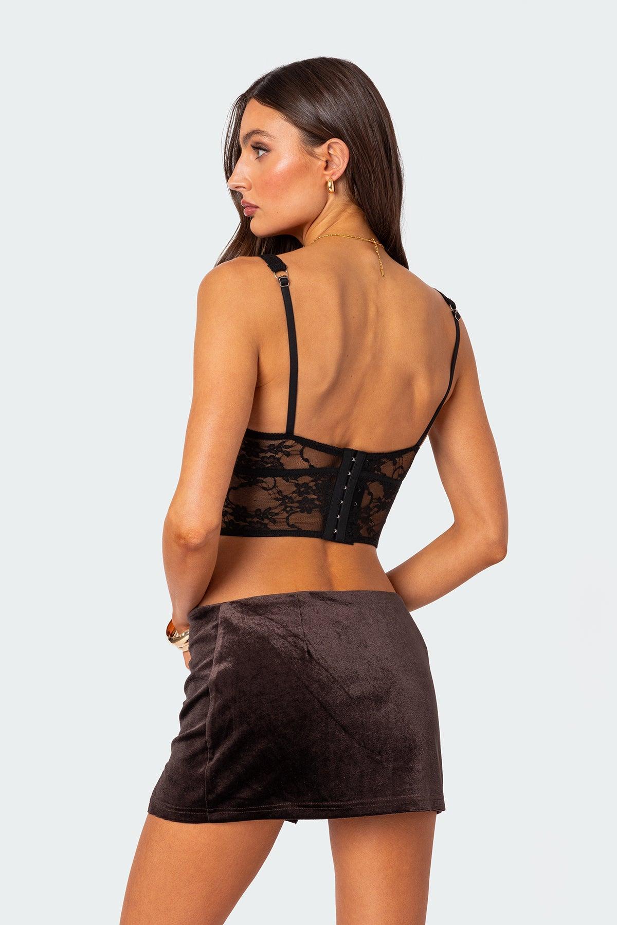 Aspen Sheer Lace Bra Top Product Image