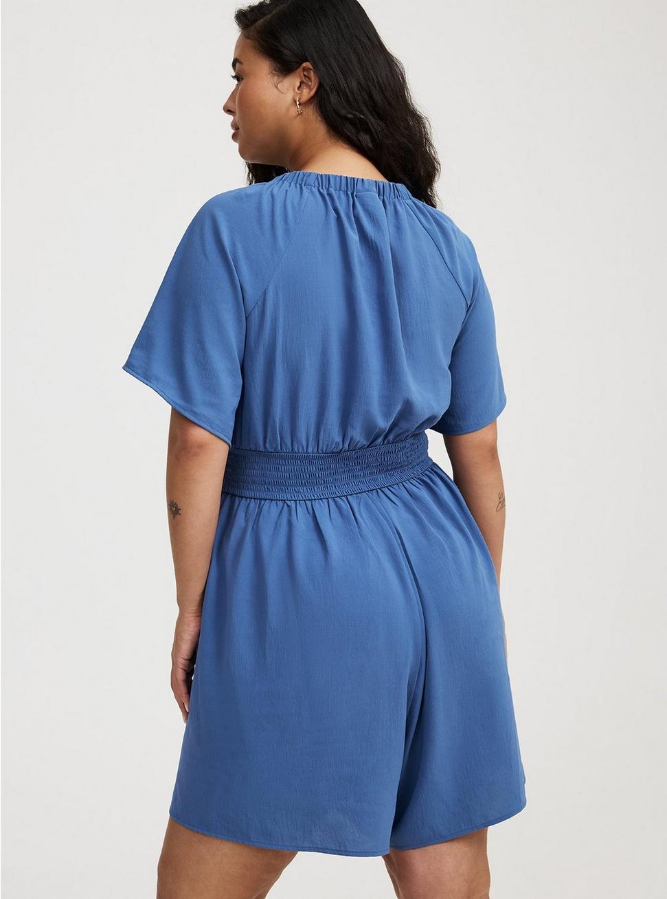 Double V-Neck Romper Product Image