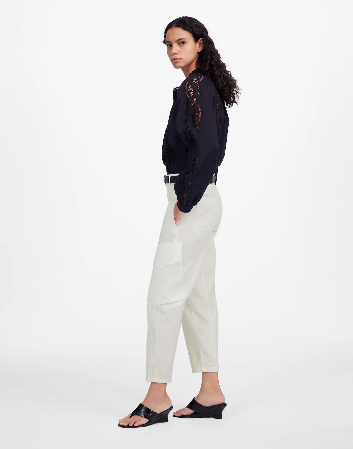 The Tall Barrel-Leg Utility Pant in Garment-Dyed Twill Product Image