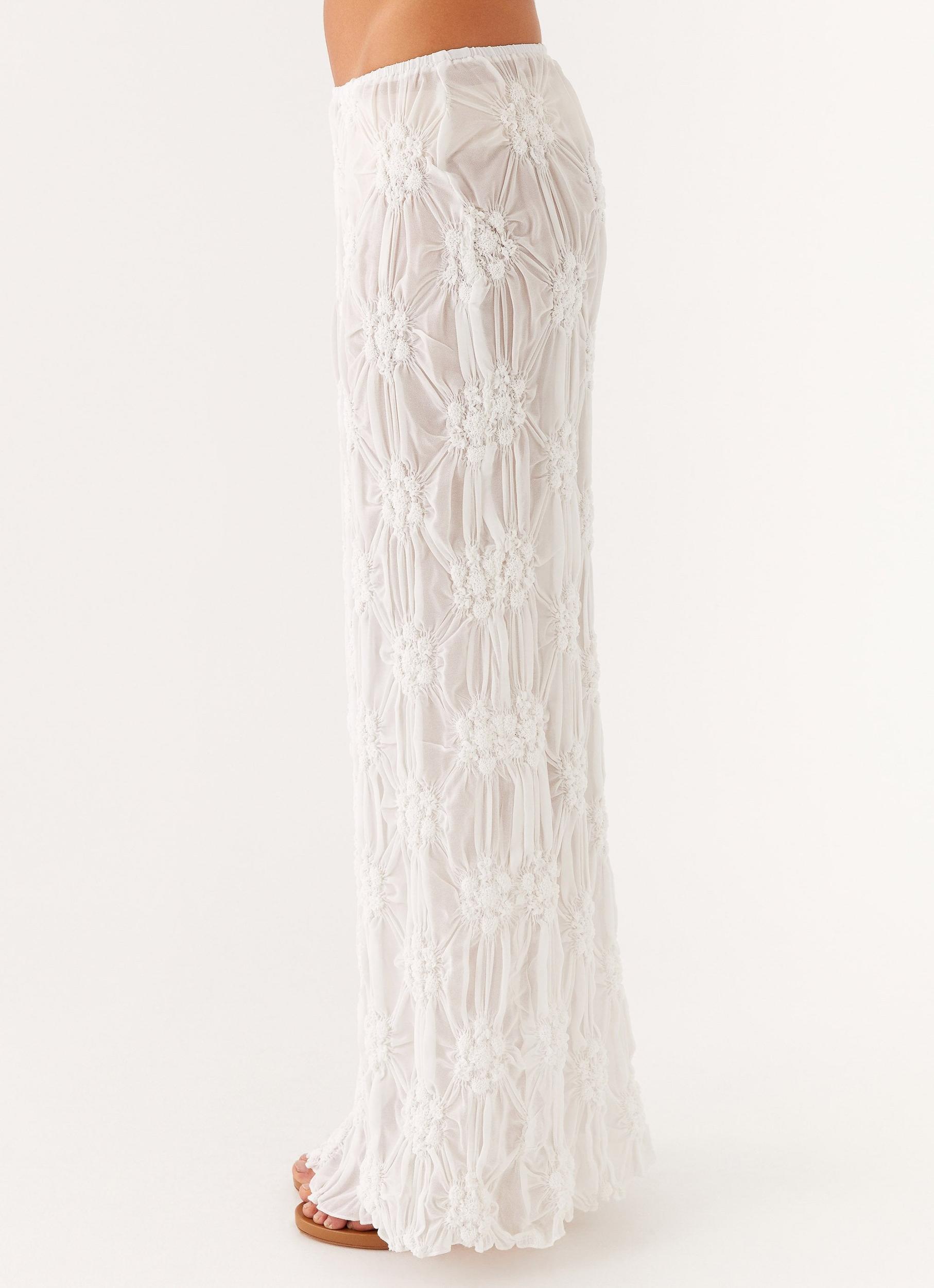 Effortlessly Low Rise Maxi Skirt - Ivory Product Image