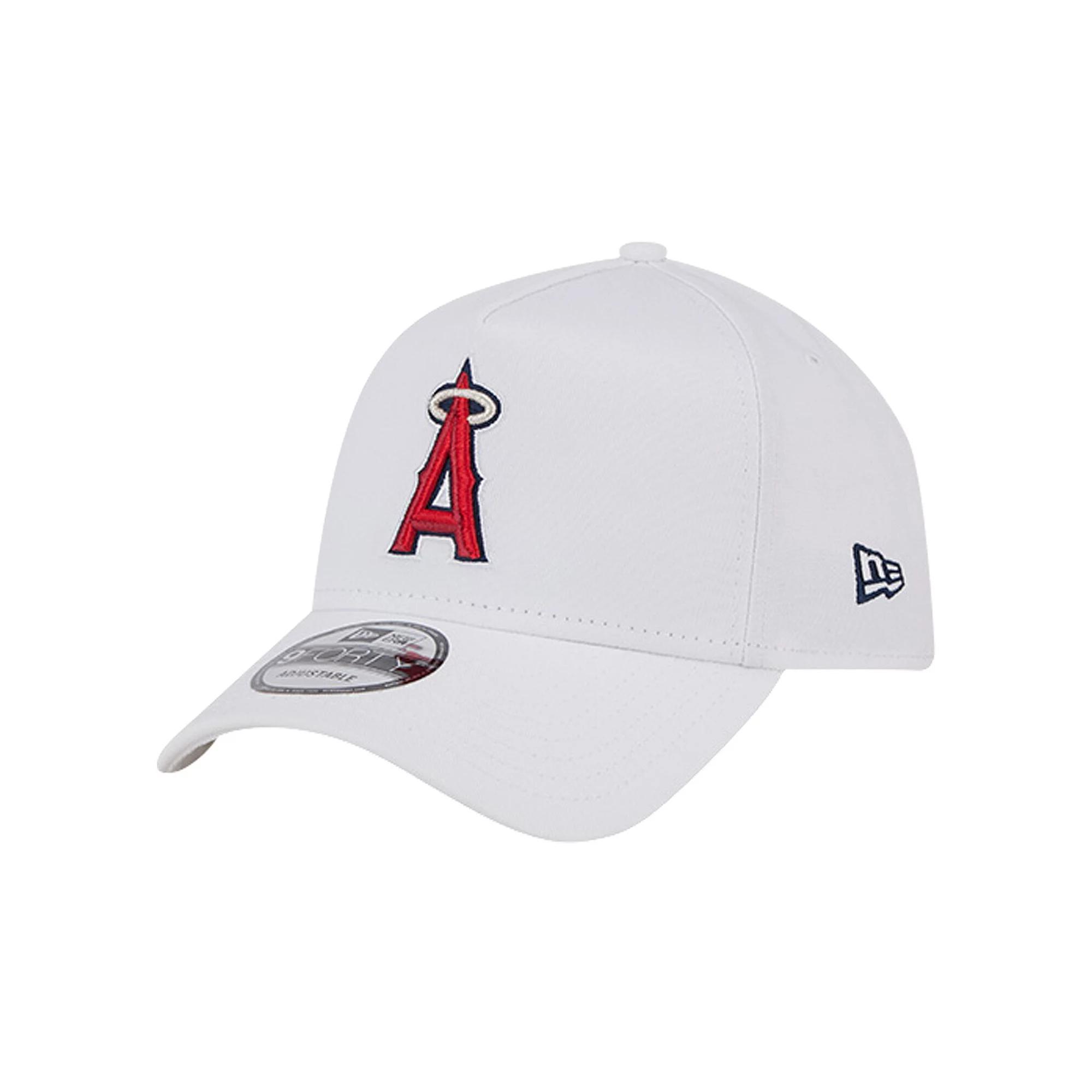 Men's New Era White Los Angeles Angels TC A-Frame 9FORTY Adjustable Hat Product Image