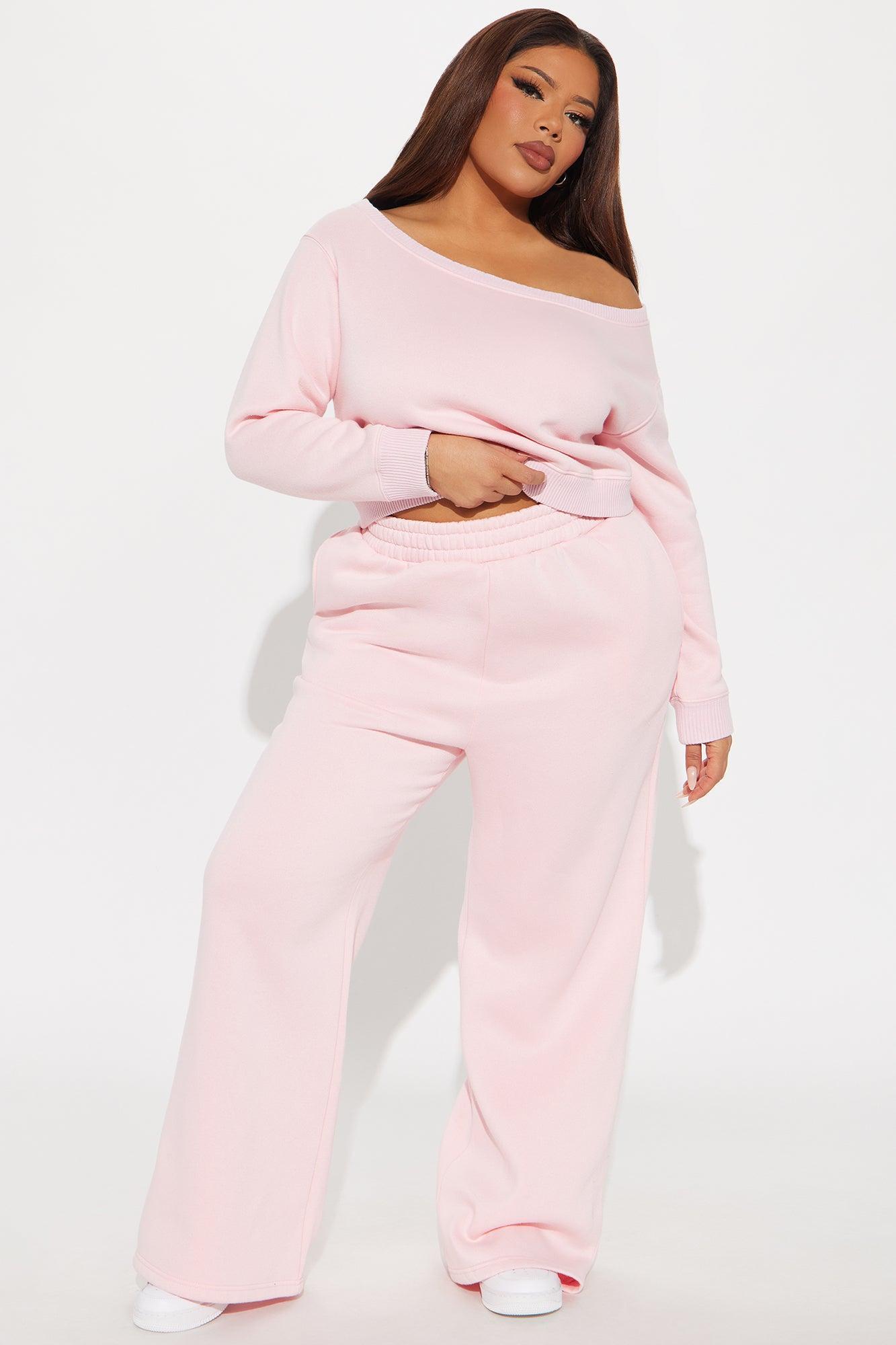 Sammie Fleece Pant Set - Pink Product Image