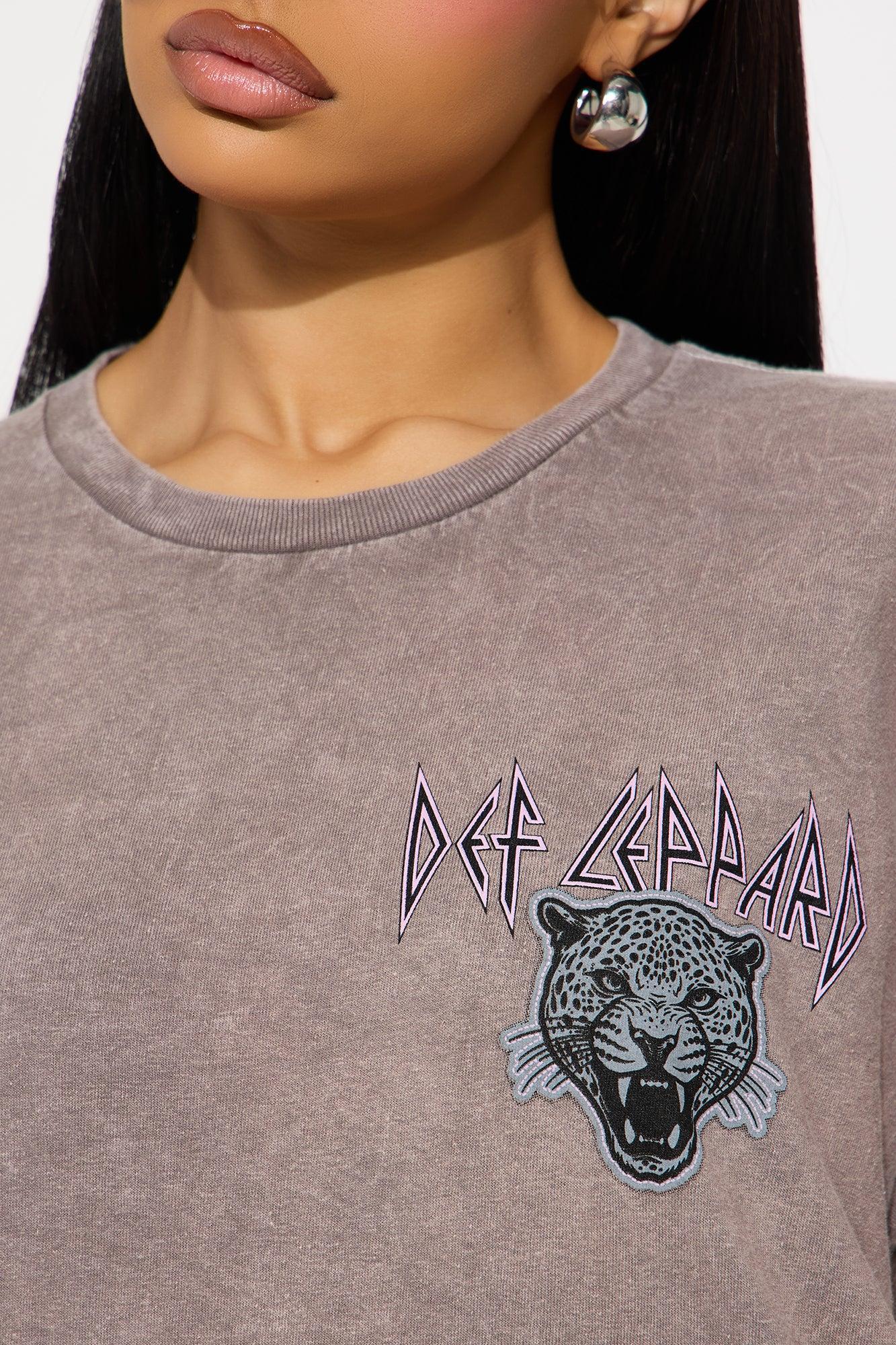 Def Leppard Washed Tee - Charcoal Product Image