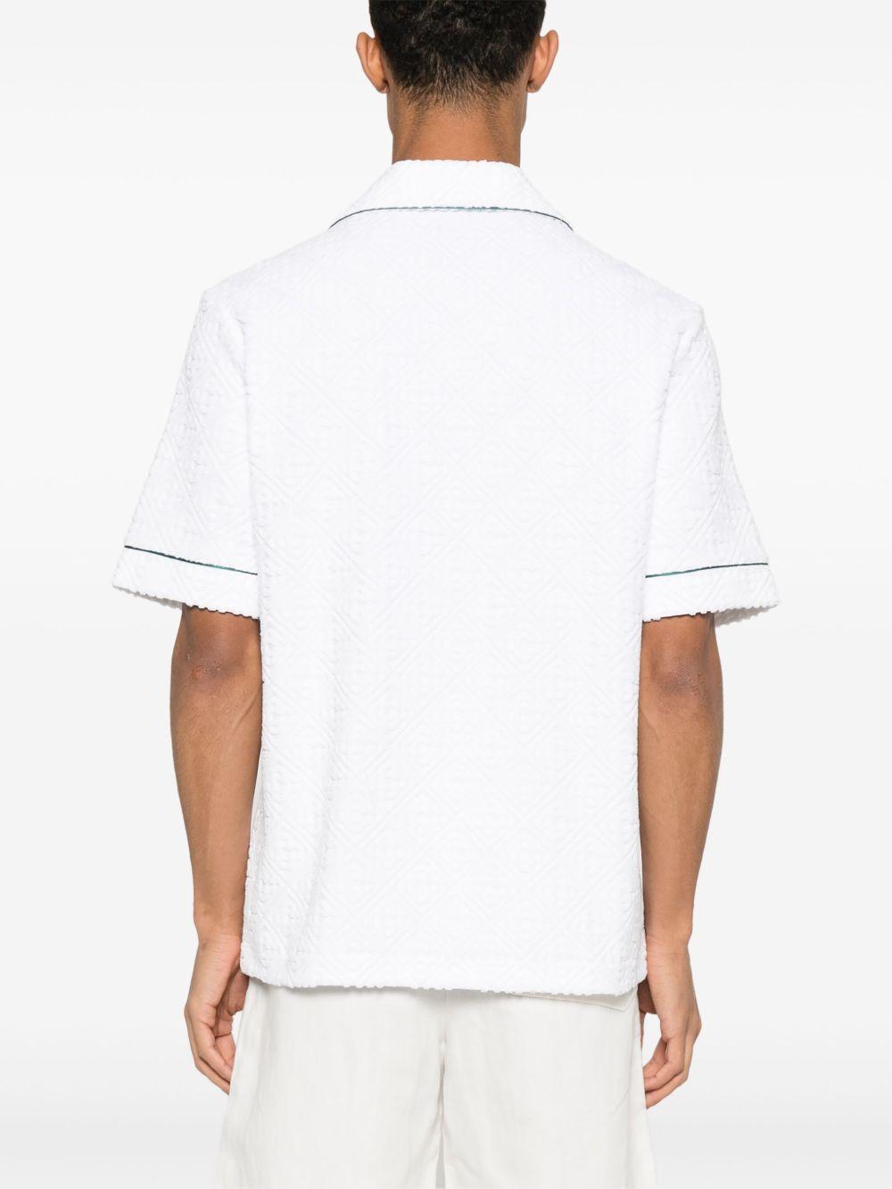 monogram-embossed towelling shirt Product Image