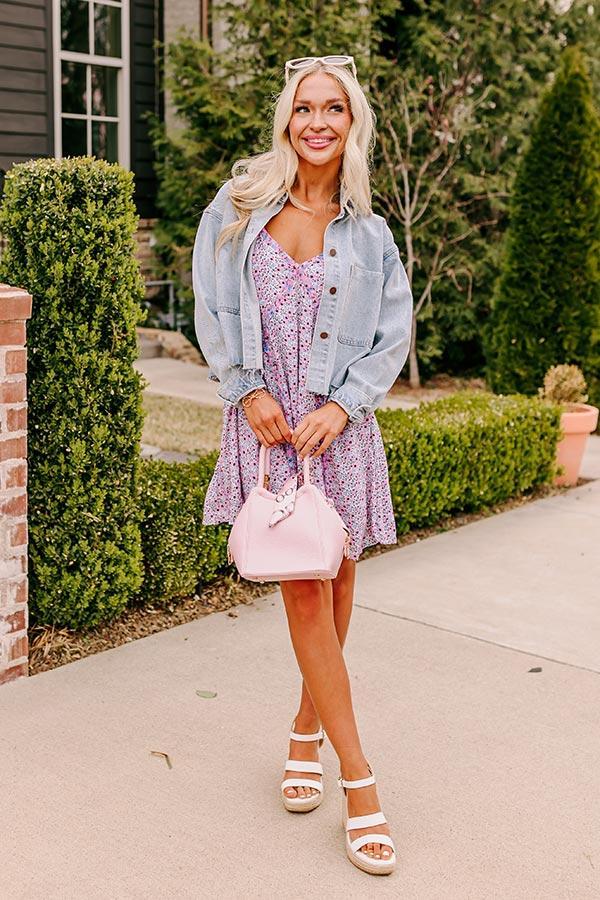 Odds And Ends Shift Dress In Pink Product Image