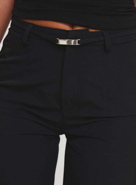 Flounce Pants Black Product Image