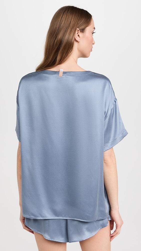 Lunya Washable Silk Tee Short Set | Shopbop Product Image