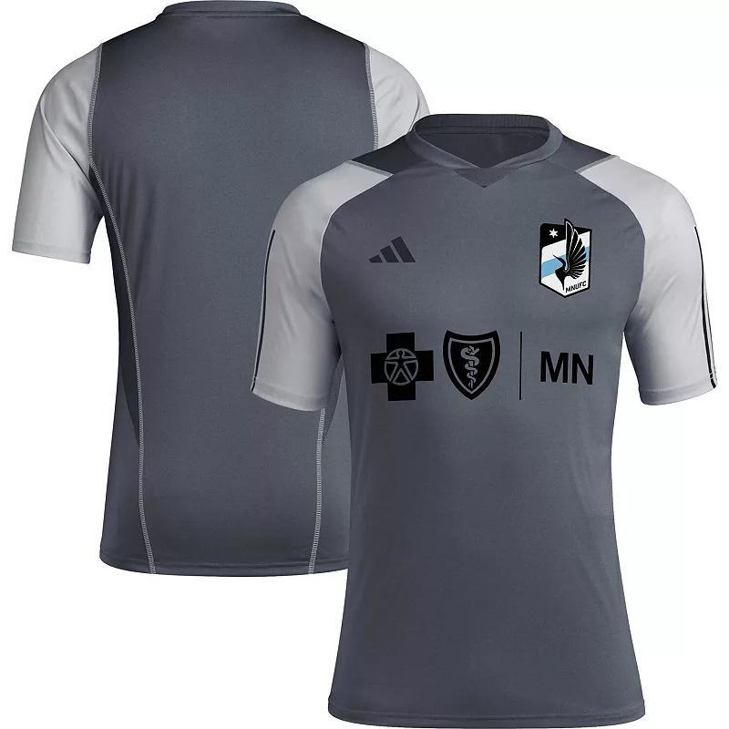 Mens adidas Gray Atlanta United FC 2023 On-Field Training Jersey Product Image