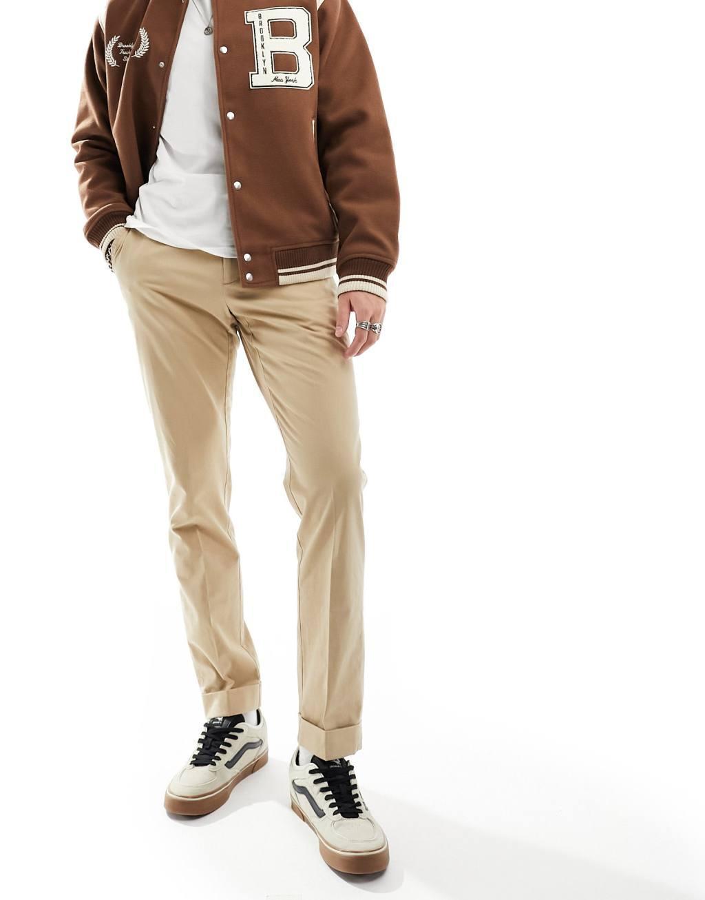 Polo Ralph Lauren Chester tailored cotton stretch chino pants in tan Product Image