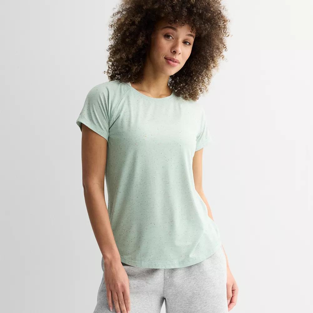 Women's Tek Gear® Core Raglan Tee, Size: XL, Ostego Bay Speckle Product Image