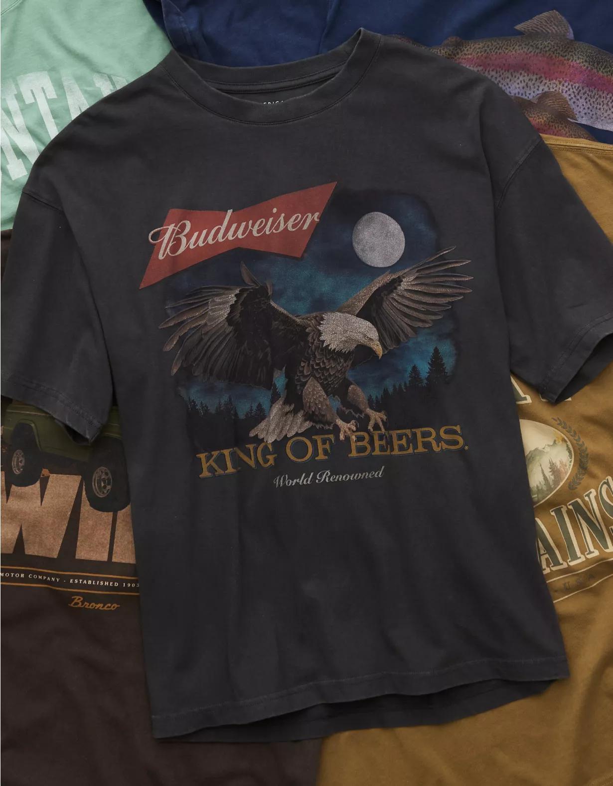 AE Boxy Budweiser Graphic T-Shirt Product Image