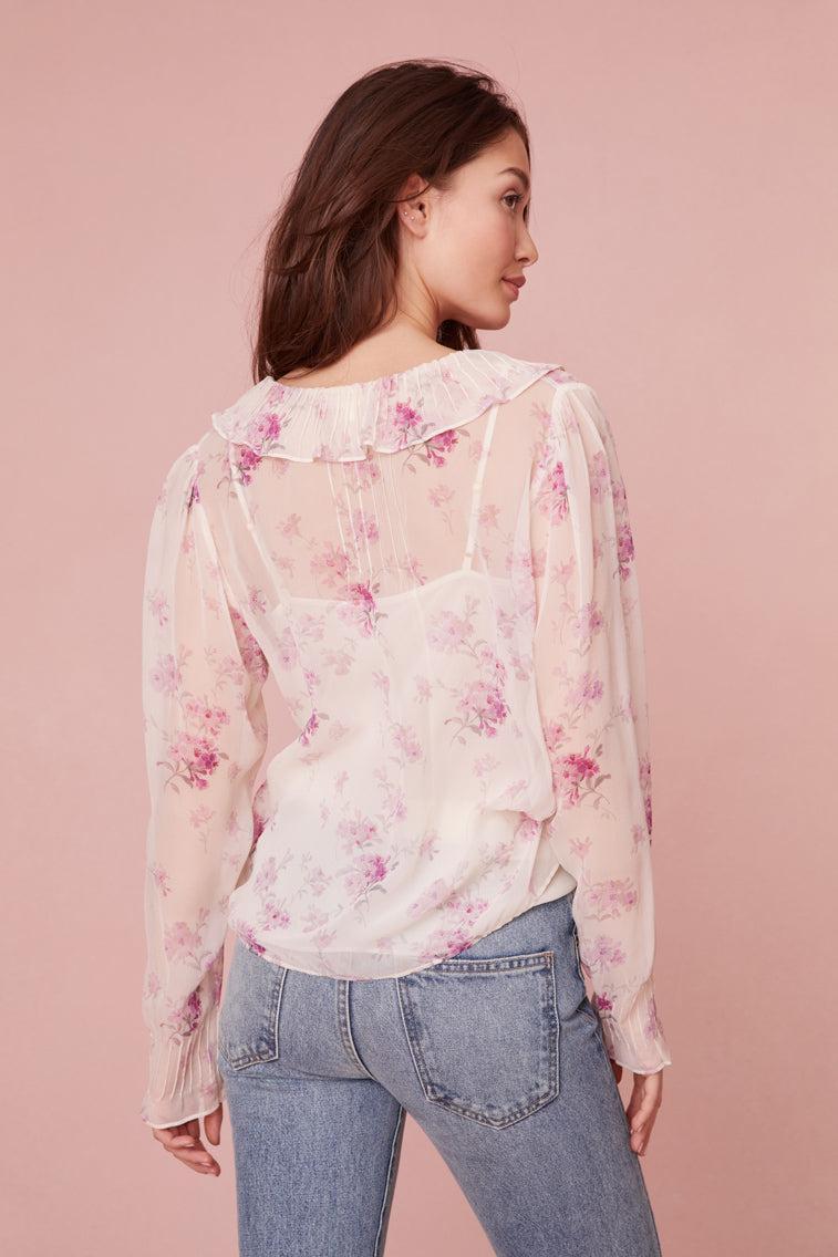 Rizzo Chiffon Floral Top Product Image