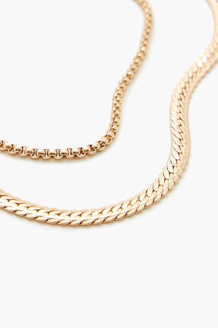 Box & Herringbone Anklet Set | Forever 21 Product Image