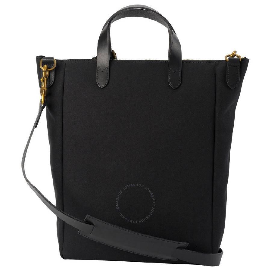 POLO RALPH LAUREN Logo-patch Cotton Tote Bag In Black Product Image