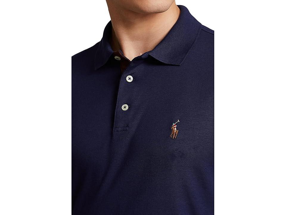 Polo Ralph Lauren Long Sleeve Polo Shirt Marl Heather) Men's Clothing Product Image