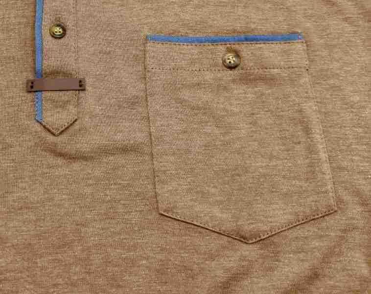 Short-Sleeve Plain Polo Shirt Product Image