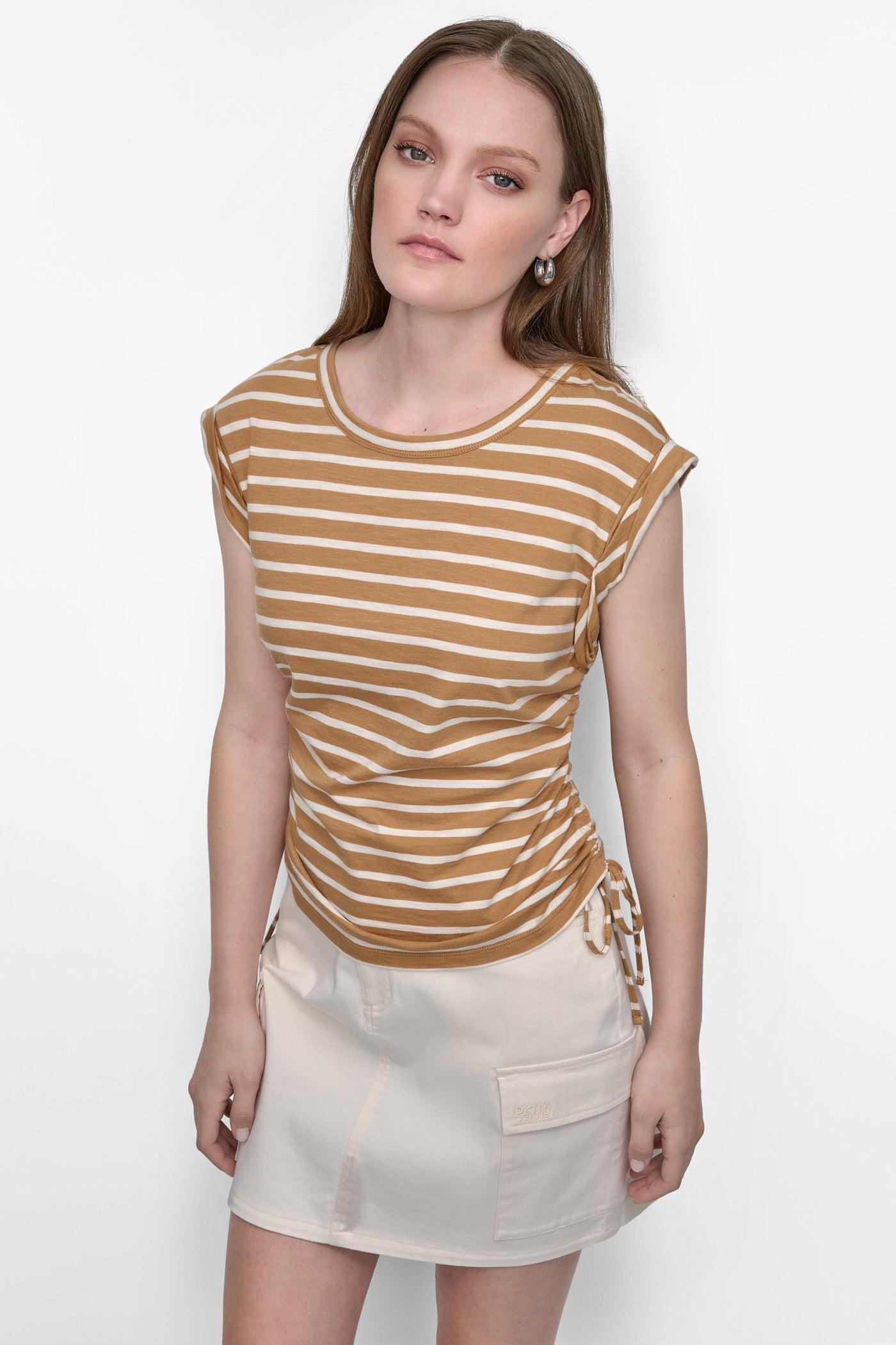 RUCHED SIDE-TIE TEE Product Image