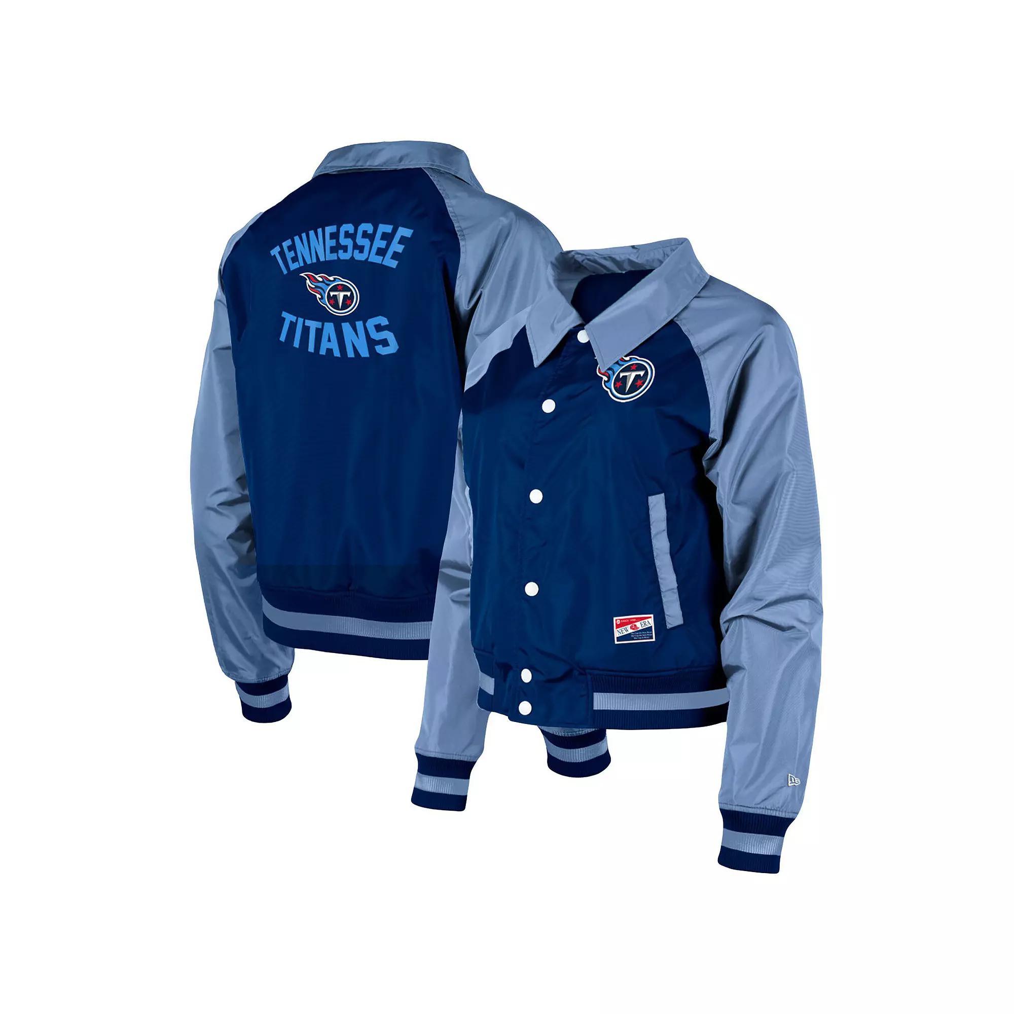 Women's New Era Navy Tennessee Titans Coaches Raglan Full-Snap Jacket,  Product Image