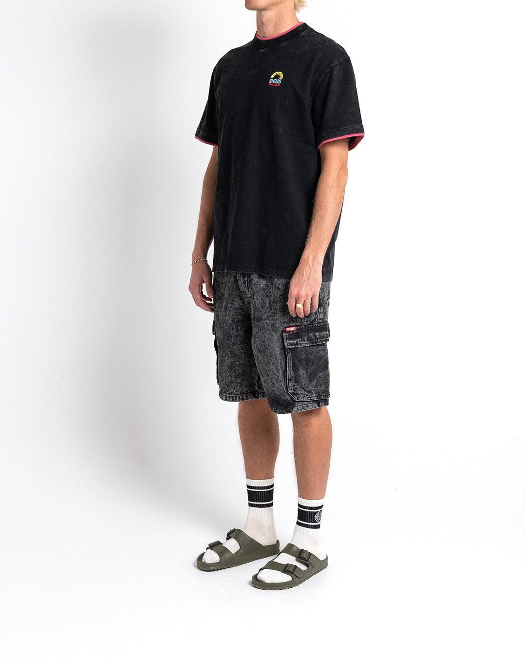 Burly Cargo Short - Mid Black Product Image