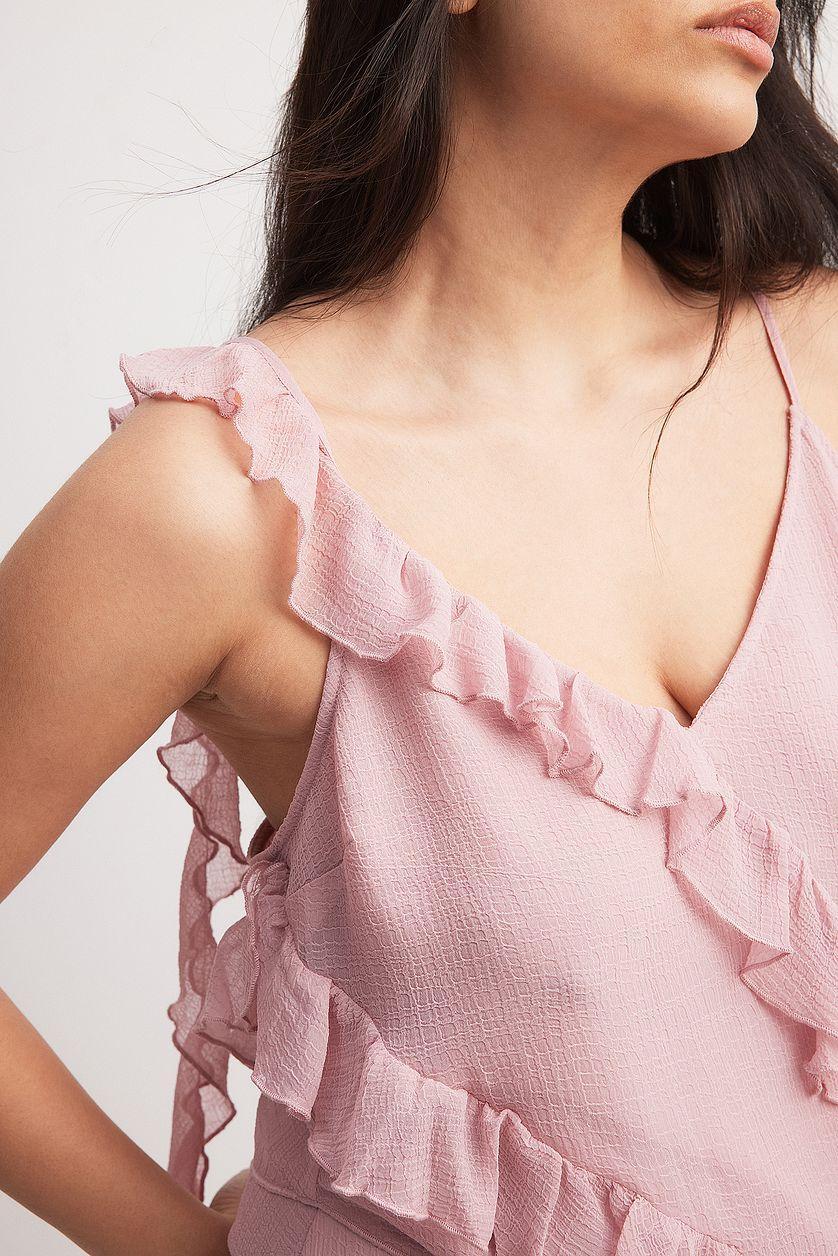 Ruffle Detail Chiffon Singlet Product Image