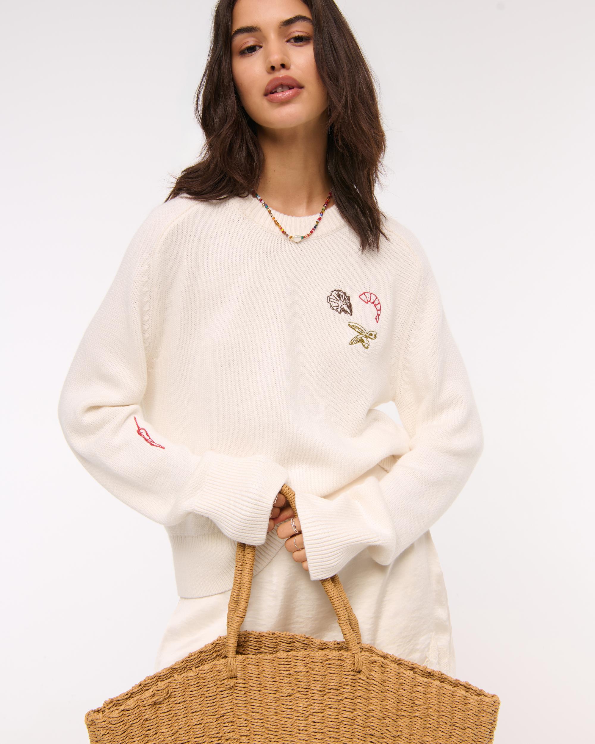 The A&F Madeline Crew Sweater Product Image