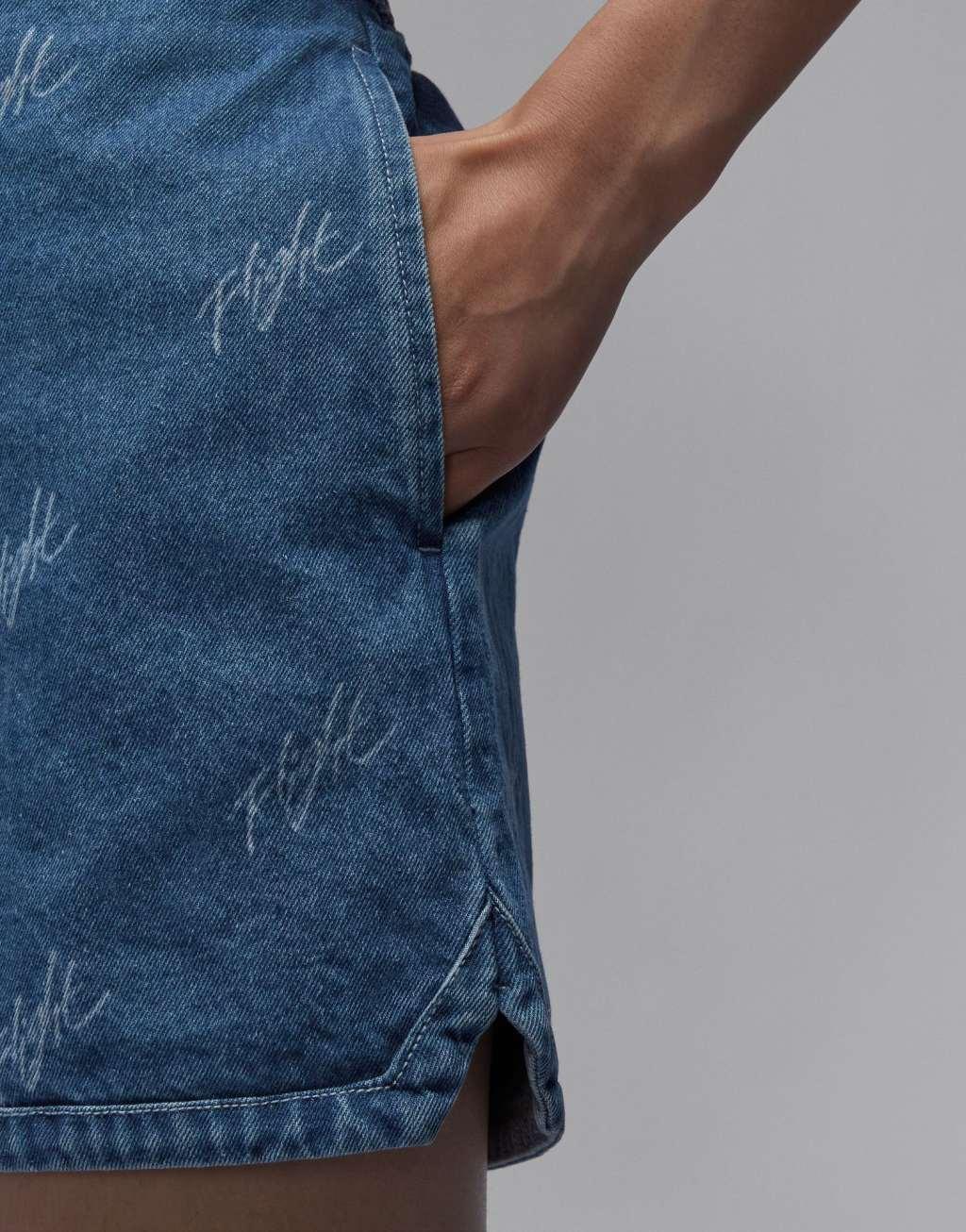 Jordan denim shorts in blue Product Image