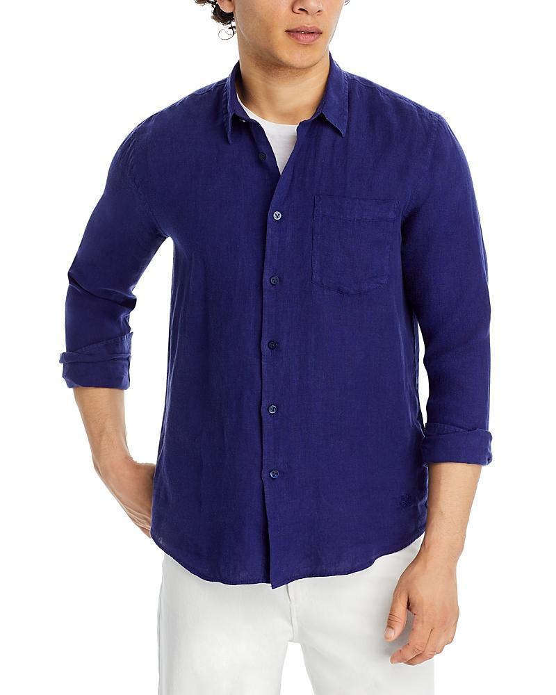 Vilebrequin Men's Solid Linen Shirt Product Image