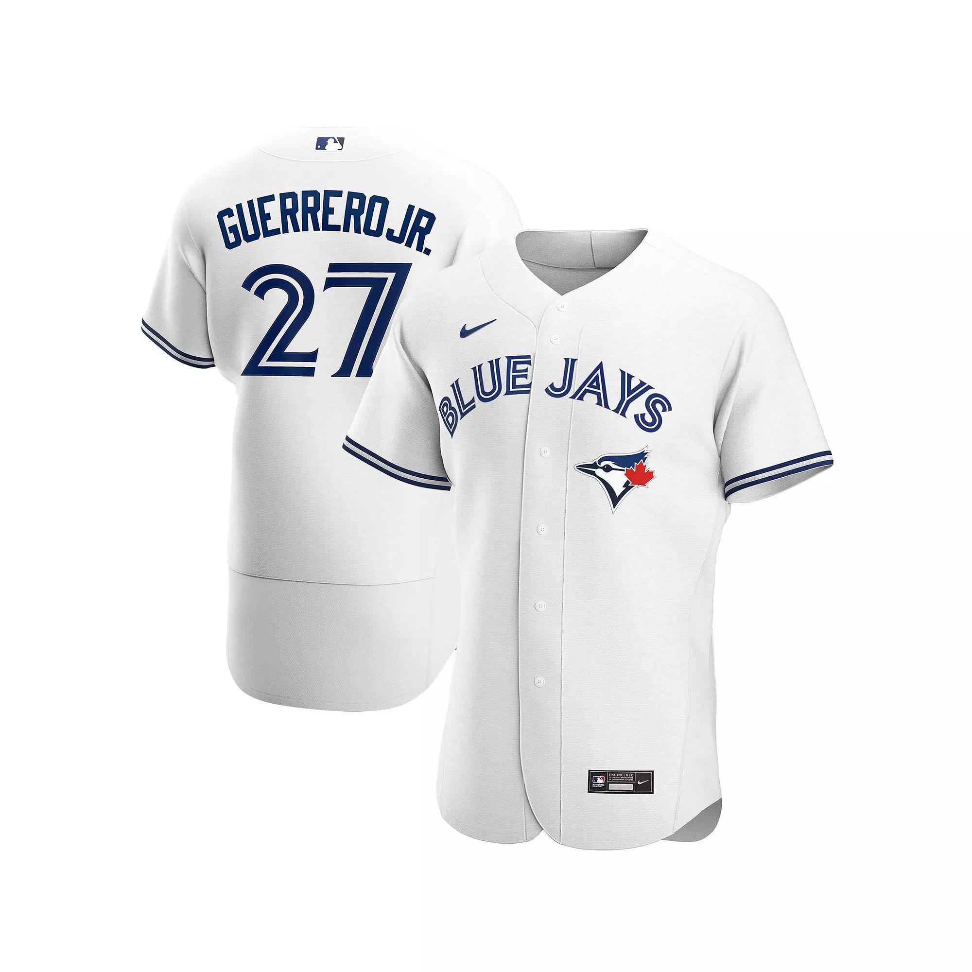 Men's Nike Vladimir Guerrero Jr. White Toronto Blue Jays Home Authentic Player Jersey, Size: 44, Jay White Product Image