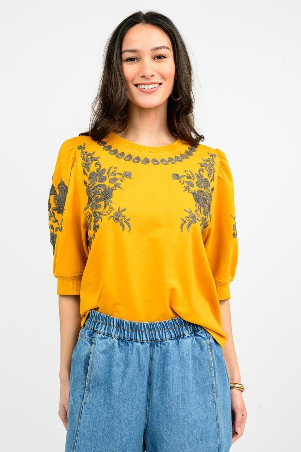 Trails of Flowers Knit Top Product Image