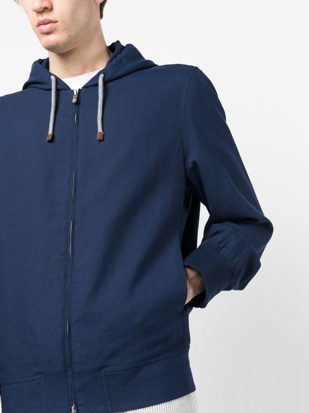 zip-up hooded jacket  Product Image