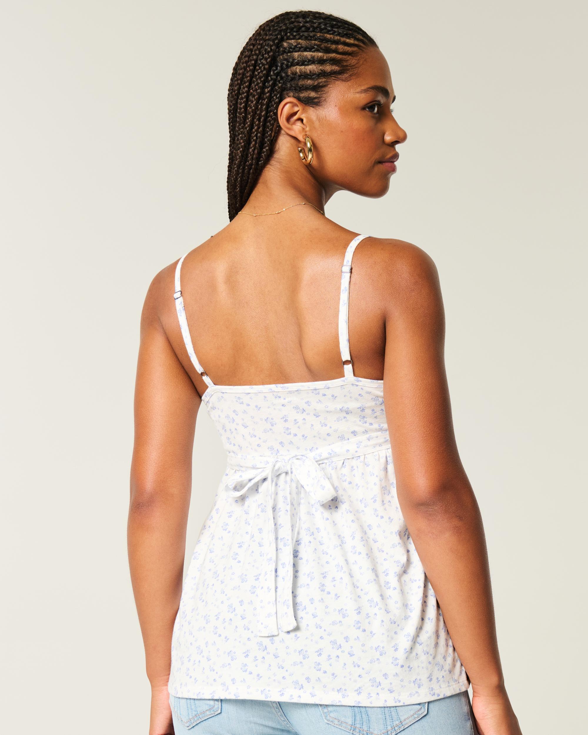 Lace Trim Babydoll Top Product Image