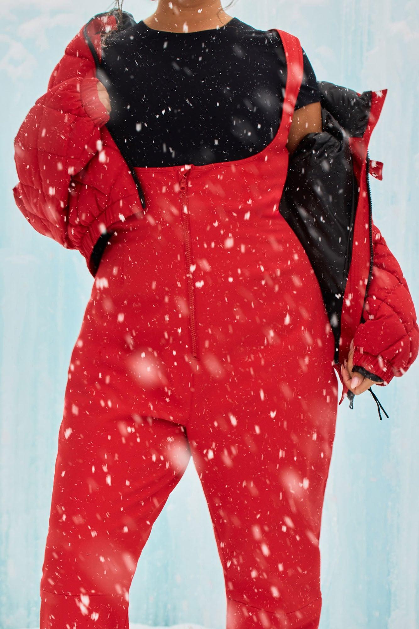 Out Cold Ski Jumpsuit - Red Product Image