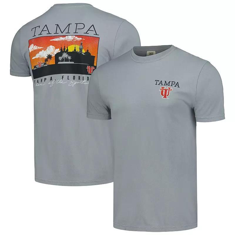 Mens Gray University of Tampa Spartans Campus Scenery Comfort Color T-Shirt Product Image