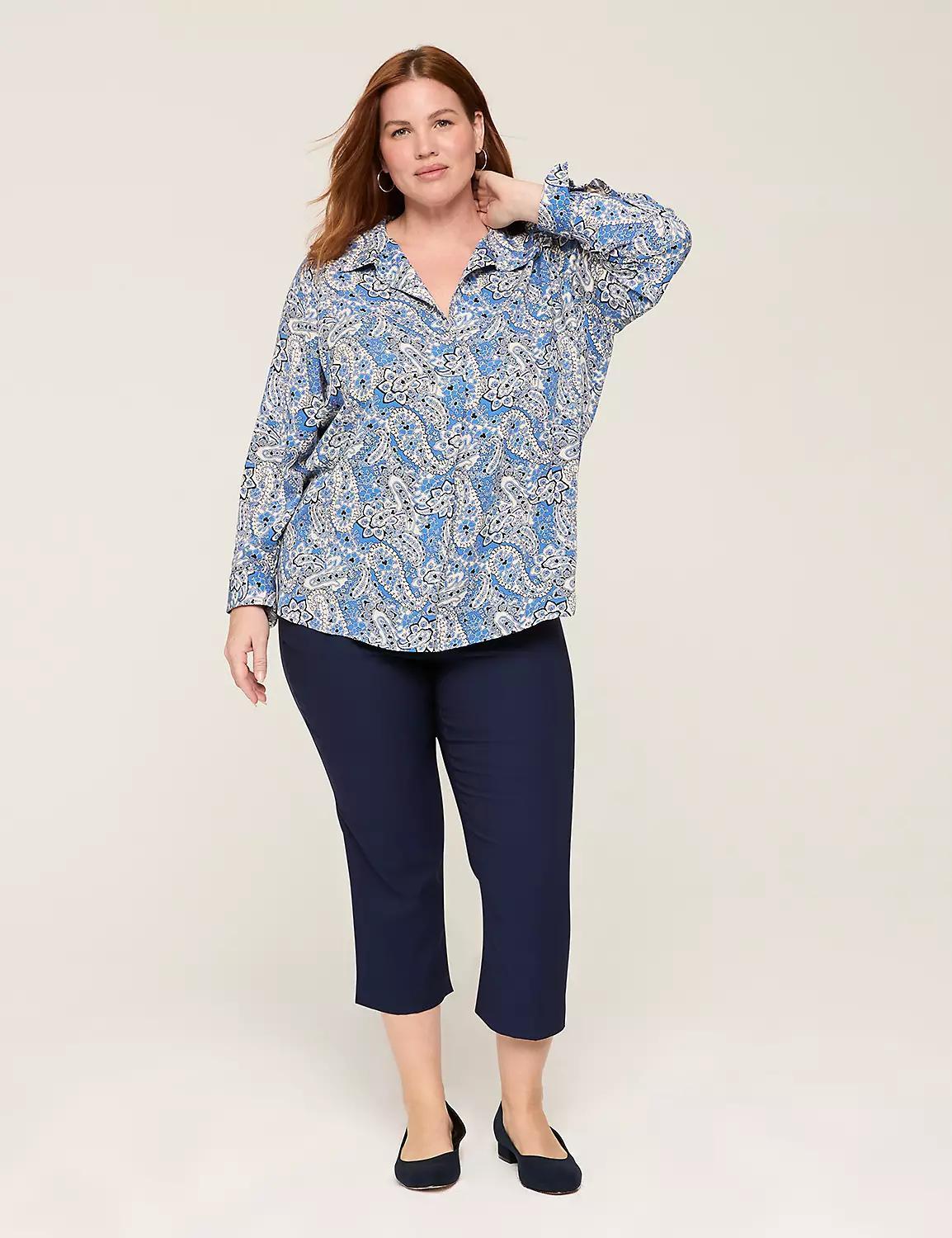 Relaxed Collar Popover Top Product Image