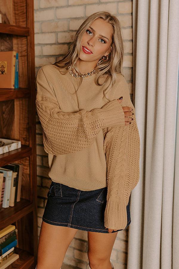 Wrapped Around Your Finger Sweater in Khaki Product Image