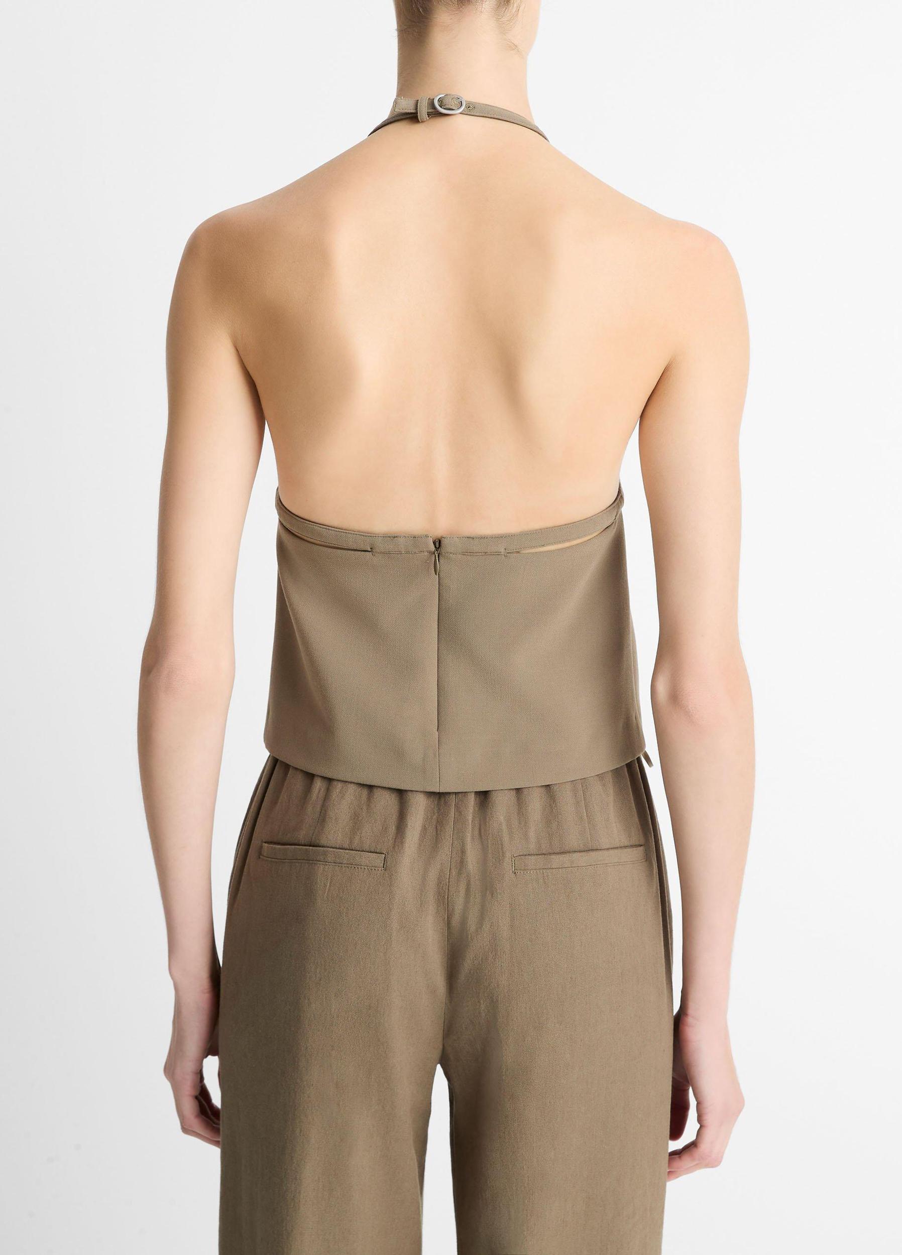 Womens Apron Halter Top Product Image