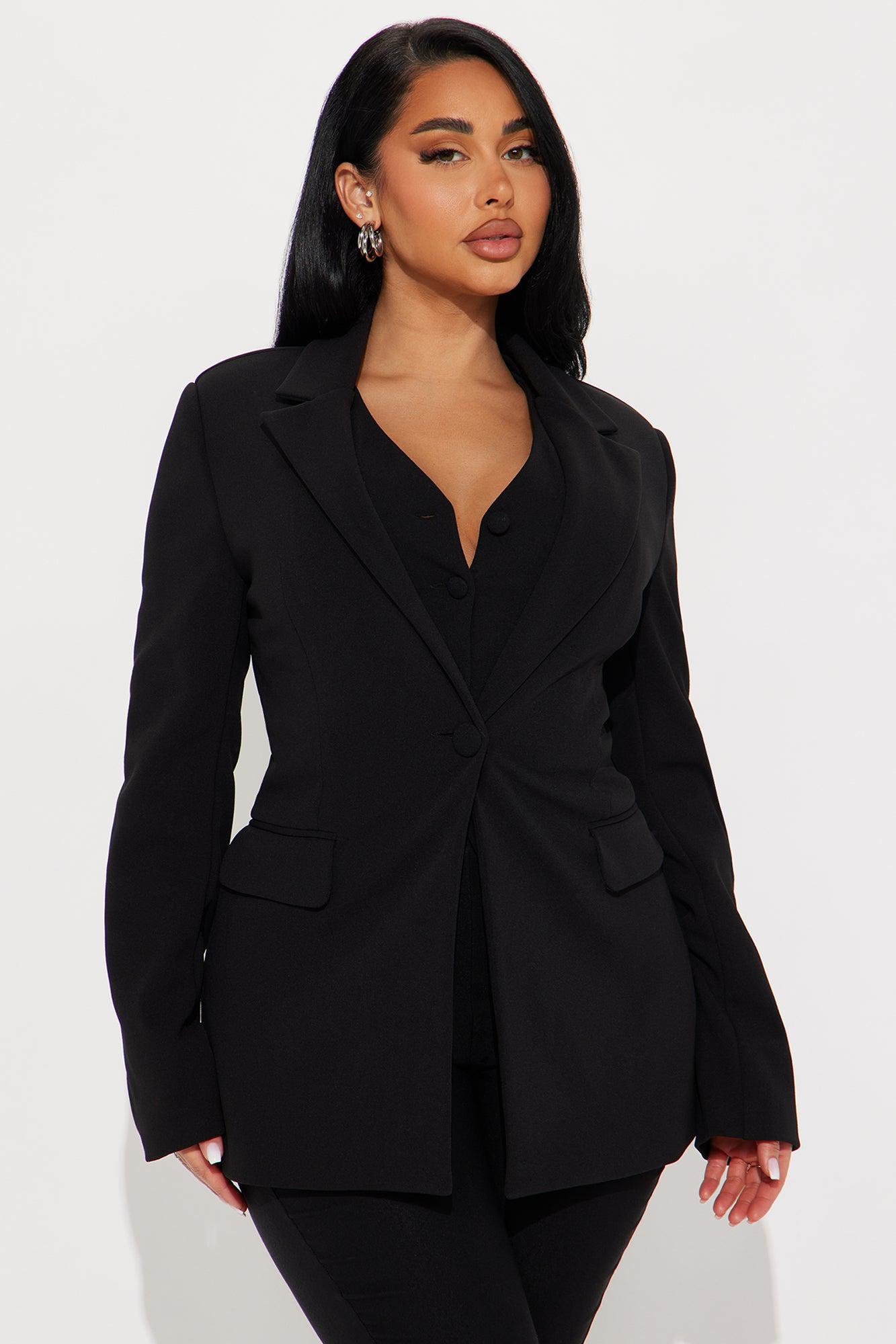 Core Competency 2 Piece Blazer - Black Product Image