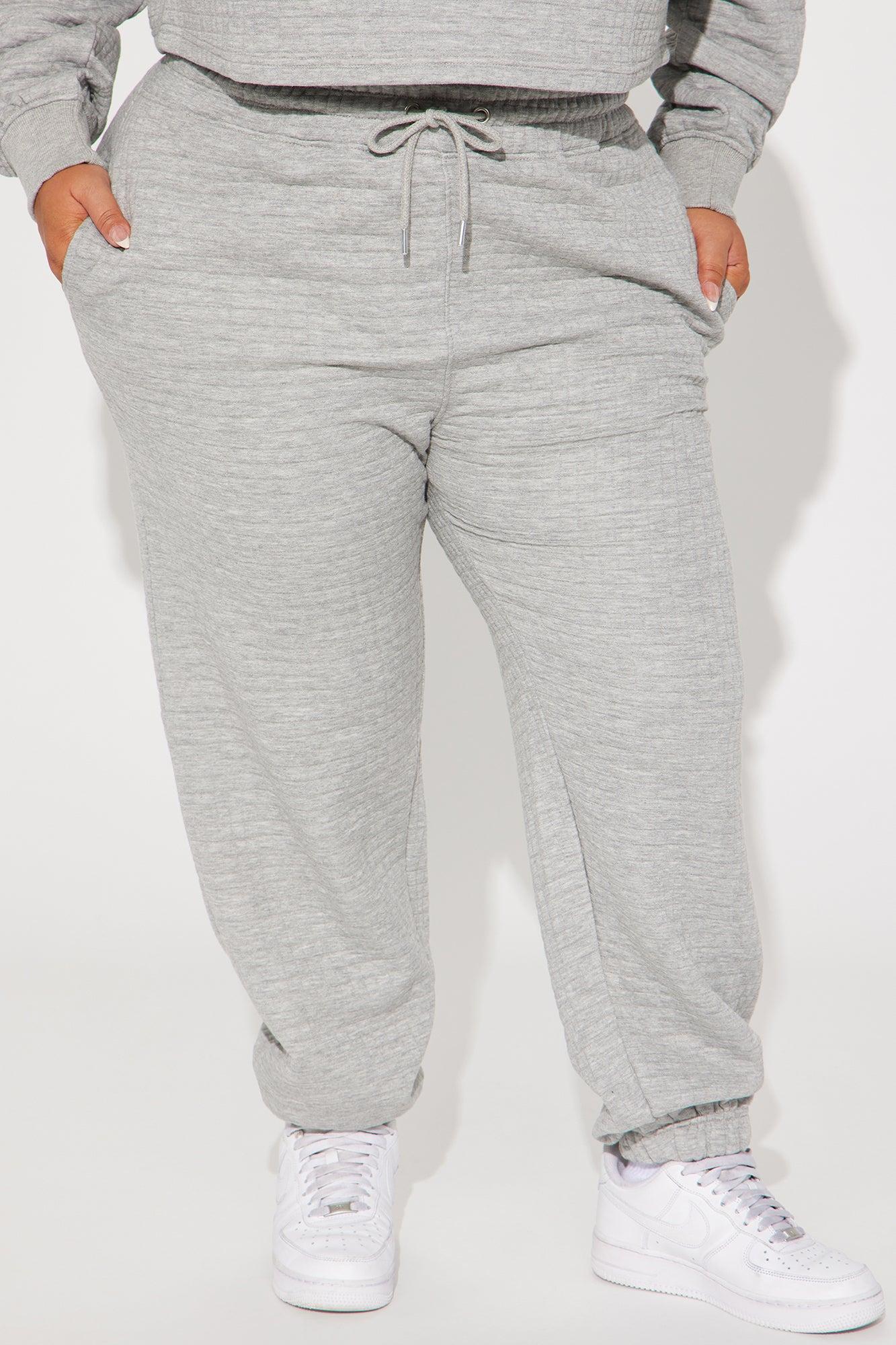 Chill With Me Joggers - Heathered Grey Product Image