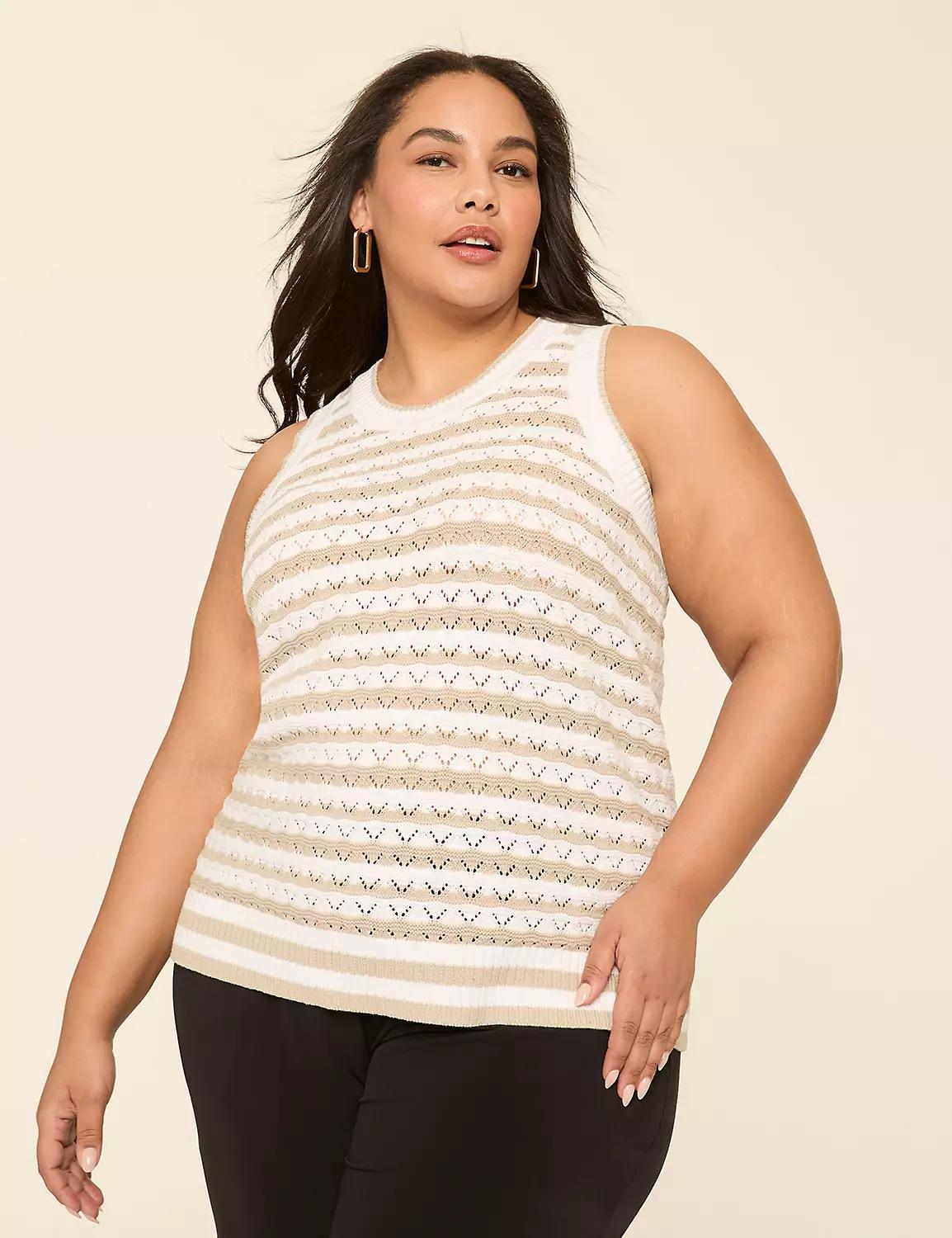 Open-Stitch Sweater Tank Product Image