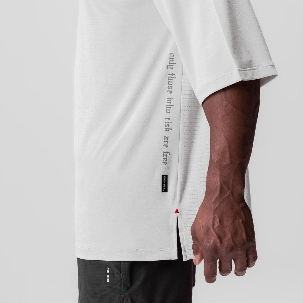 0841. 3D-Lite® 2.0 3/4-Sleeve Oversized Tee - White "OTWR" Product Image