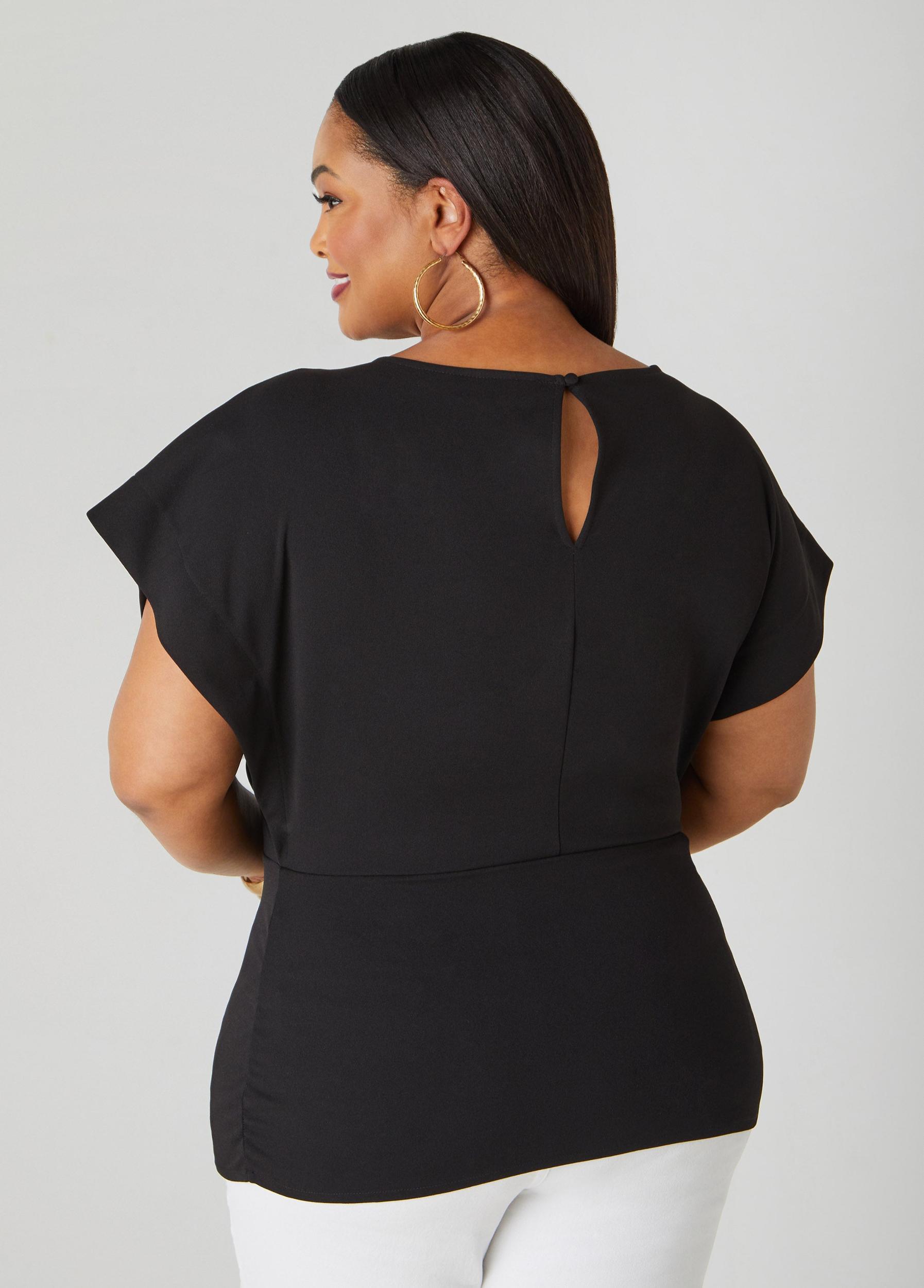 Ruched Crepe Top Product Image