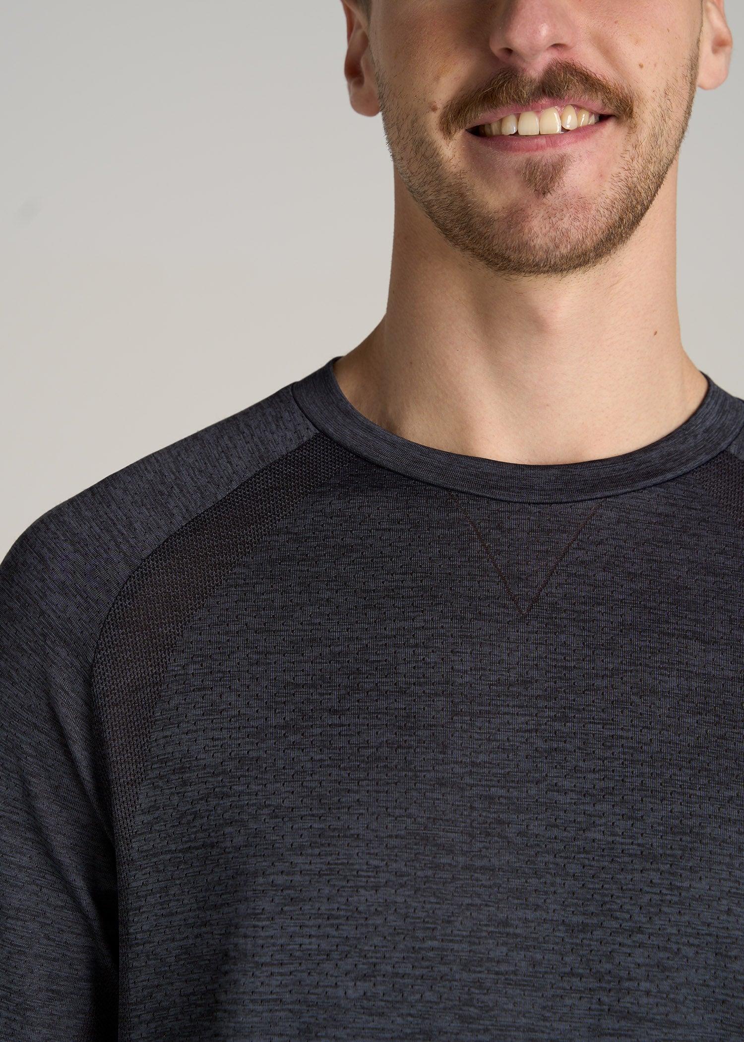 A.T. Performance MODERN-FIT Raglan Shirt for Tall Men in Charcoal Mix Male Product Image