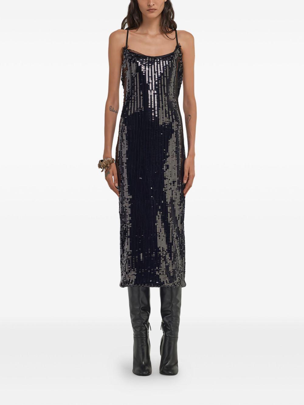sequin-embellished cross-back dress Product Image