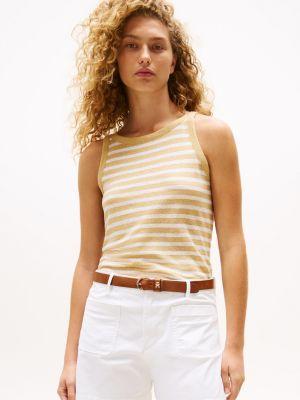 Linen Blend Stripe Tank Top Product Image
